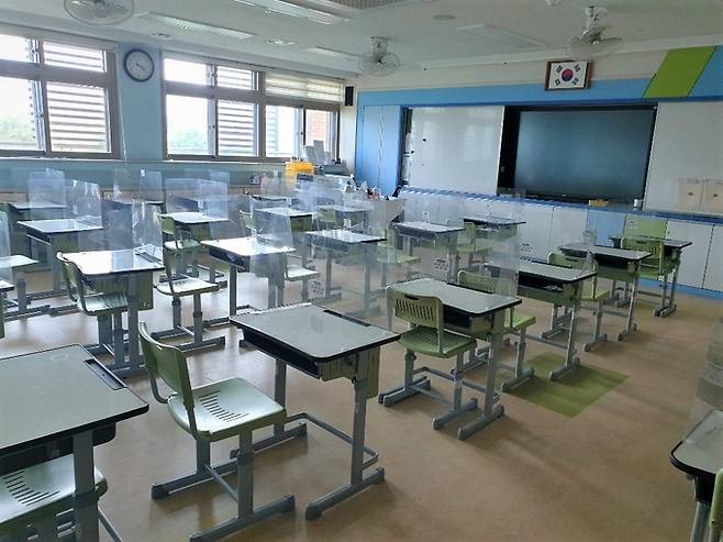 강원도민일보는 지난해 10월부터 3개월에 걸쳐 지방교육재정 교부금과 예산사용 실태를 분석한 기사를 실었다. 강원도 원주시 한 초등학교 교실 모습. (강원도민일보 제공)