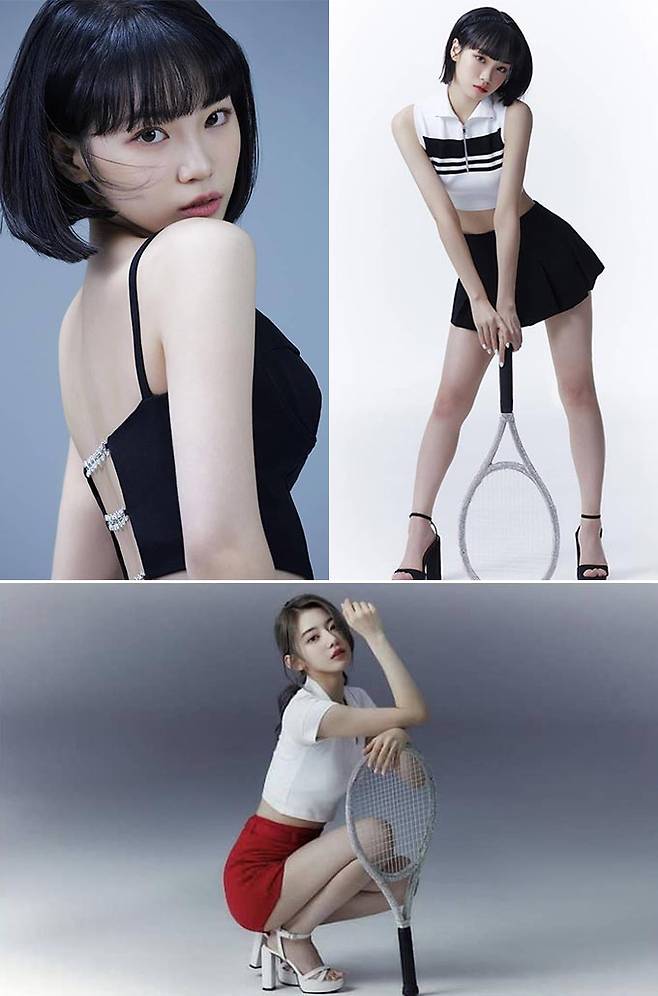 데뷔를 앞둔 그룹 르세라핌의 김채원(위), 사쿠라(아래)/사진=르세라핌 공식 인스타그램