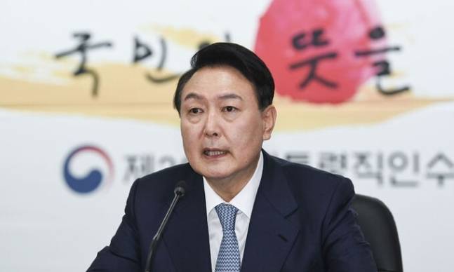 윤석열 대통령 당선인. 국회사진기자단