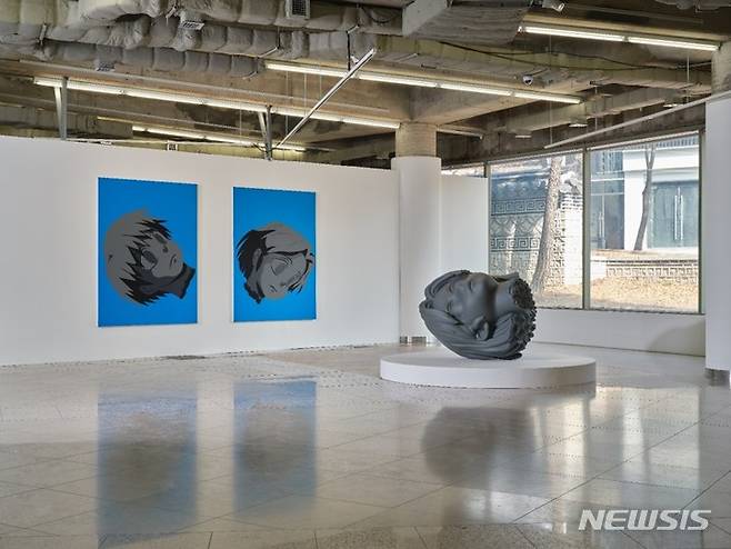 [서울=뉴시스]2022 아트선재 프로젝트 #2: 옥승철  – 크리에이트 아웃라인즈» 전시 전경, 2022, 아트선재센터. 사진: 임장활(그래피토)
