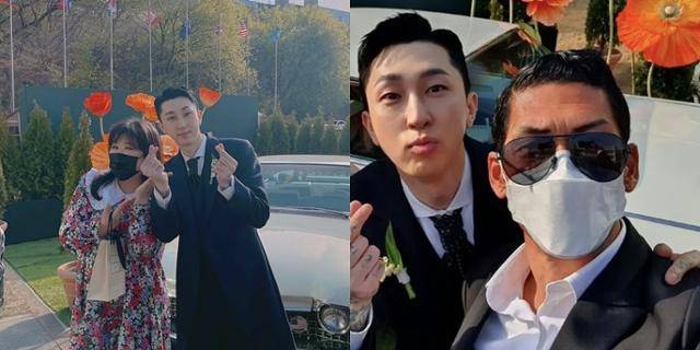 이국주와 박준형이 슬리피의 미래를 축복했다. 이국주, 박준형 SNS