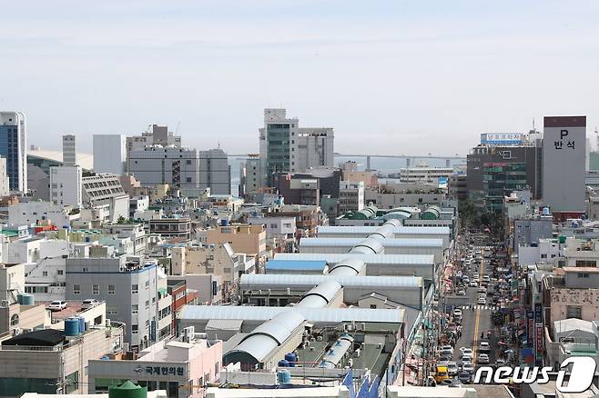 2021년 부산 중구 국제시장 일대 모습.(중구 제공)© 뉴스1