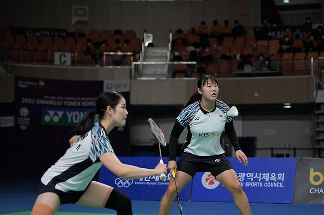 ▲ Hana Baek (right) and Lee Yu-rim ⓒ Korea Badminton Association