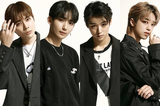 Od lewej: Jihoon, Hyeonu, Siwoo, Kangmin