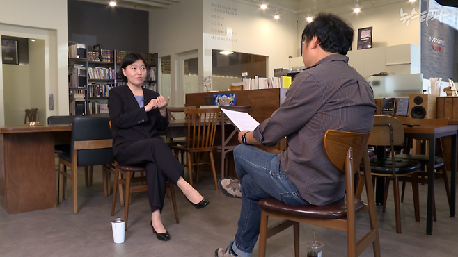 ▲ 임은정 검사와 인터뷰는 세 시간 넘게 진행됐다. 임 검사는 작심한 듯 윤석열 당선자에 쓴소리를 쏟아냈다.&nbsp;