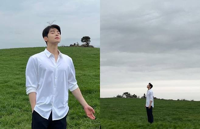 Singer and actor Jung Eun-woo caught the eye with a unique visual.On June 25, Jung Eun-woo posted several photos with his article Now we are ... through his instagram.The photo shows a picture of Jung Eun-woo posing as if he was shooting an advertisement outdoors.In the background of the blue nature, Jung Eun-woo, who wears a white shirt and black pants and enjoys nature, is impressed.Jung Eun-woo, who is blinded by the wind, is tearing his eyes and captivating his eyes with visuals and refreshing charm.Meanwhile, Jung Eun-woo will return to the new OCN drama Republic of Ireland.Republic of Ireland is a fantasy drama that digs into the secrets hidden in Jeju Island, a beautiful island in the South Sea.