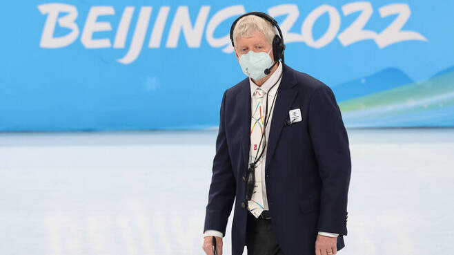 2022 베이징동계올림픽 쇼트트랙 편파 판정 논란을 일으킨 영국의 피터 워스 국제심판. (사진=연합뉴스)