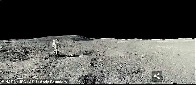찰스 듀크는 딱 50년 전 아폴로 16 미션 동안 데카르트 고원의 숨막히는 전경을 감상했다.NASA