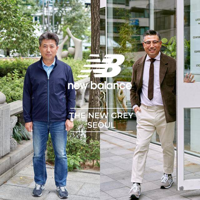 뉴발란스와 함께한 브랜디드 '메이크오버' 콘텐츠. 자녀의 손에 이끌려 촬영장에 도착한 이 사진의 주인공은 "가족사진이 아니고 내가 주인공인 게 맞냐"고 재차 물었다고 한다. 권정현씨 제공
