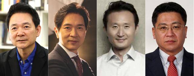 윤석열 대통령 당선인이 대통령 비서실 비서관급 1차 인선을 단행했다. 왼쪽부터 정책조정기획관실 정책조정기획관으로 내정된 장성민, 기획비서관으로 내정된 박성훈, 연설기록비서관으로 내정된 김동조, 미래전략비서관으로 내정된 김윤일. 연합뉴스 자료사진