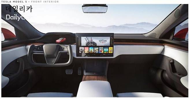 테슬라 모델S 터치스크린