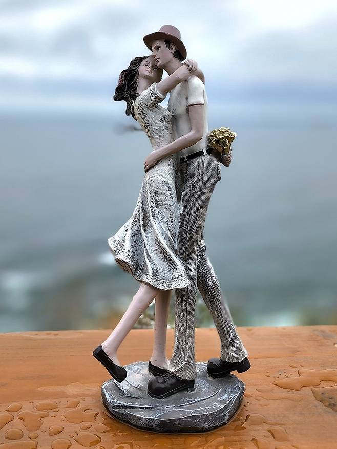 바람의 언덕 카페 인형