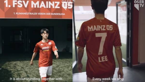 마인츠 다음 시즌 유니폼을 입은 이재성의 모습. 사진｜FSV마인츠 SNS 영상 캡처