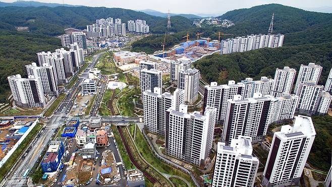 경기도 성남시 분당구 대장동 아파트 단지의 모습. 뉴스1