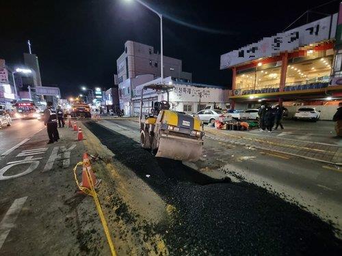 안양 롤러 사고 현장 [경기소방재난본부 제공. 재판매 및 DB 금지]