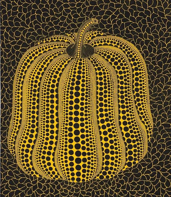 일본 작가 쿠사마 야요이의 '호박'. 원화는 비싸기 때문에 판화 형태의 소품이 다량 제작되어 애호가들 사이에서 큰 인기를 끌고 있다./아트시네트