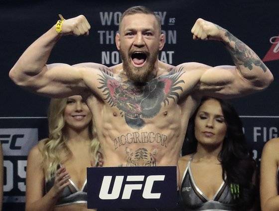 격투기계 메이저리그로 불리는 UFC. 사진은 간판 스타 코너 맥그리거. [AP=연합뉴스]
