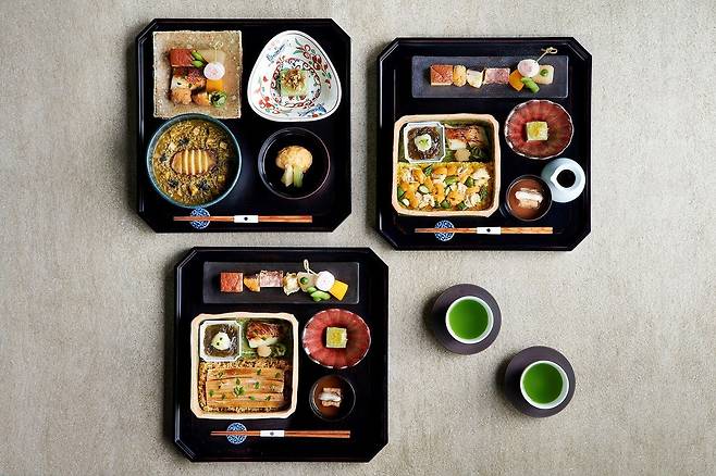 JW 메리어트 호텔 서울의 타마유라 조식 메뉴 3종