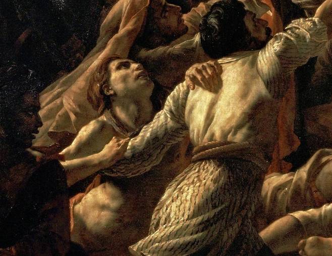 테오도르 제리코, 메두사호의 뗏목(일부), 491x716cm, 1819