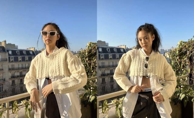 제니가 트렌디한 매력을 뽐냈다. 제니 SNS