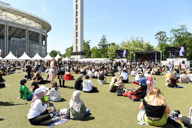 도이치방크 파크 야외에서 진행된 K컬쳐 행사.