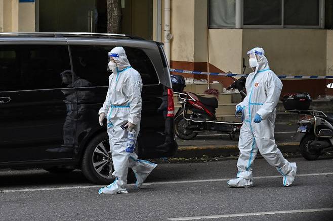 상하이 시내(사진=AFP)