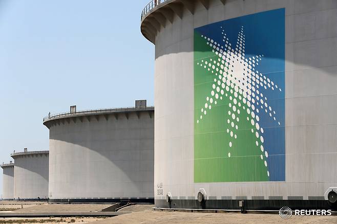 사우디아라비아 국영석유기업 아람코의 석유탱크.©로이터=News1