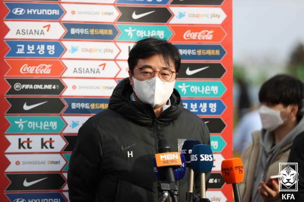 23세 이하 대표팀의 황선홍 감독. 사진｜대한축구협회