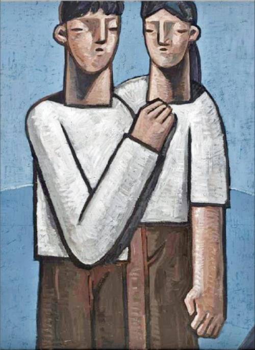 ‘포스트 박수근' 김희수 작가의 ‘무제(2021)'