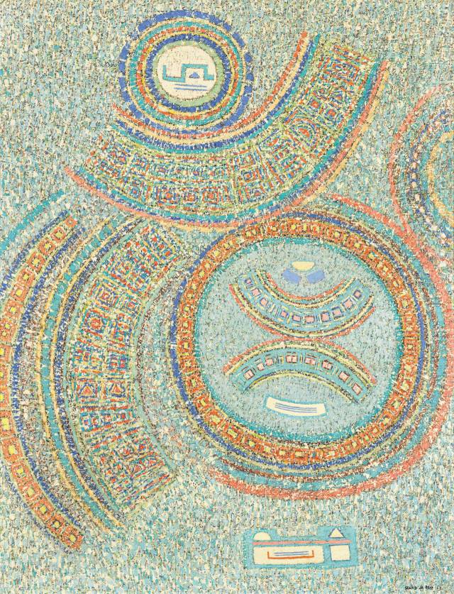 오는 25일 열리는 케이옥션 경매에 이성자의 '끓어오르는 바람'이 출품된다. 추정가는 2억8000만~4억5000만원. /사진제공=케이옥션