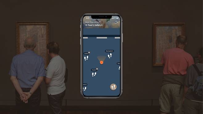 전시 감상 공유 앱 '모이' [울산과학기술원 제공. 재판매 및 DB 금지]