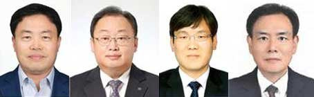 (왼쪽부터) 김태형 한국해양대학교 교수, 김홍선 DL건설㈜ 영남지사장, 정천식 부산환경공단 차장, 이병동 부산광역시건설본부장
