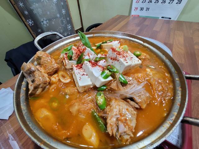 ▲ 와우정 묵은지갈비찜