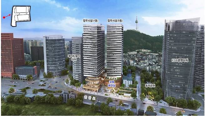 서울 용산구 동자동 제2구역 건축계획안. © 뉴스1