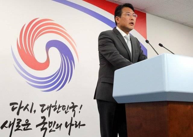 김태효 국가안보실 제1차장이 18일 오후 서울 용산 대통령실 오픈라운지에서 한미 정상회담과 관련해 브리핑하고 있다. 2022.5.18 양회성기자 yohan@donga.com