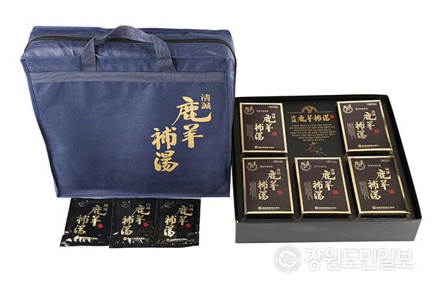 청성애원의 녹양보탕과 녹양보환은 평창군 품질인증제품으로 국내외에서 좋은 반응을 얻고 있다. (청성애원 사진제공)