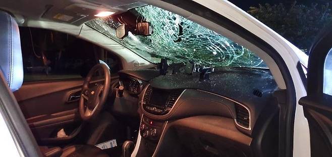 피해자 차량 [보배드림 게시물 캡처. 재판매 및 DB 금지]