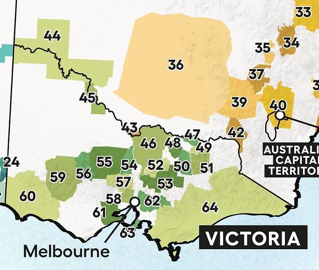 호주 빅토리아주 주요 와인산지