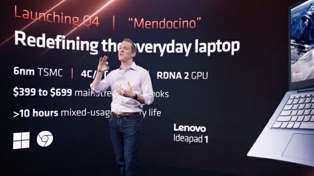 AMD는 올 4분기에 보급형 노트북용 칩 '멘도시노'를 출시할 예정이다. (사진=AMD)