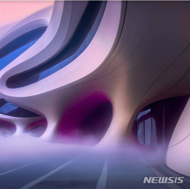 [서울=뉴시스]아키텍팅 메타버스_RAS x ZHA ©Refik Anadol Studio with OpenAI