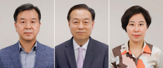 (왼쪽부터)채한국 한국팜비오 부사장, 박홍순 부사장, 정현정 본부장. <한국팜비오 제공>