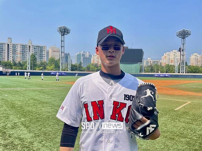 ▲인천고 투수 이호성. ⓒ목동, 최민우 기자