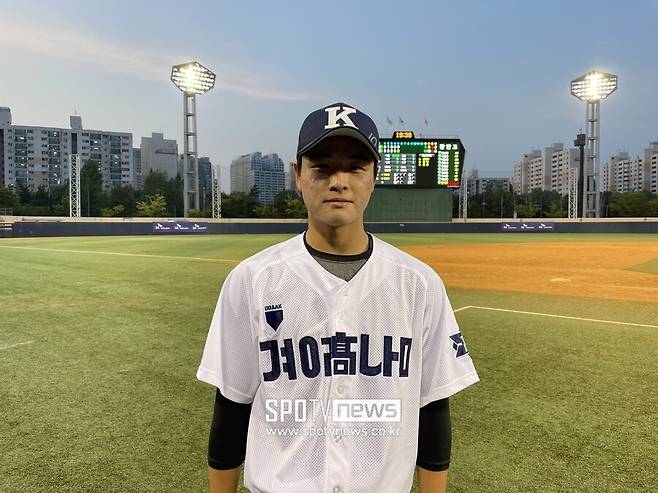 ▲경남고 외야수 김정민. ⓒ목동, 최민우 기자