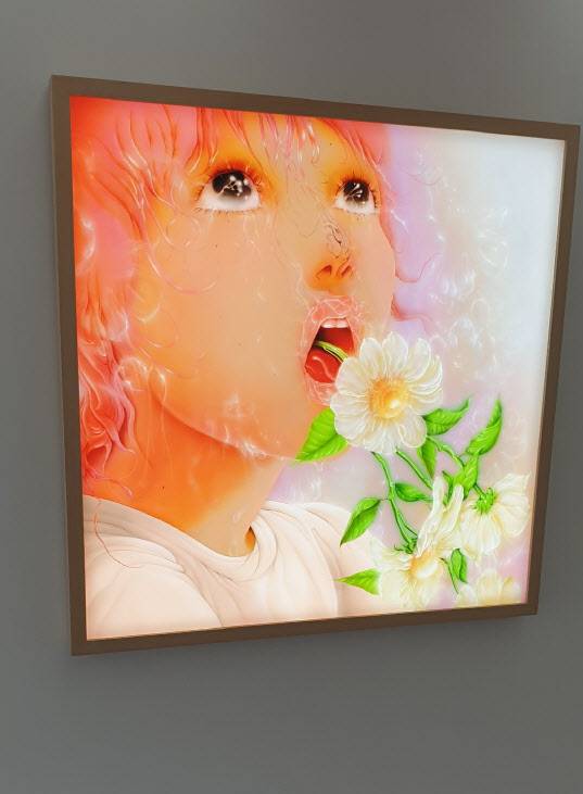 람한 작가의 ‘Sky’(사진=이윤정 기자).