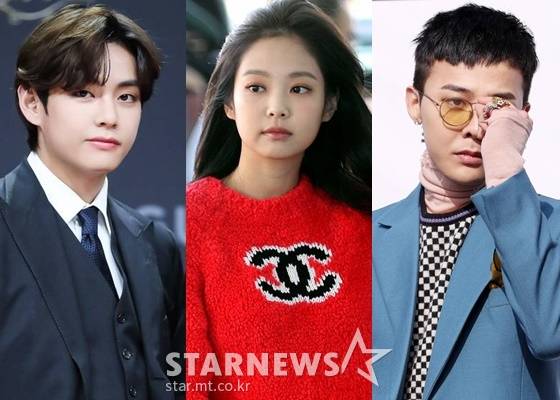 (왼쪽부터)뷔, 제니, 지드래곤 /사진=임성균 기자, 김휘선 기자