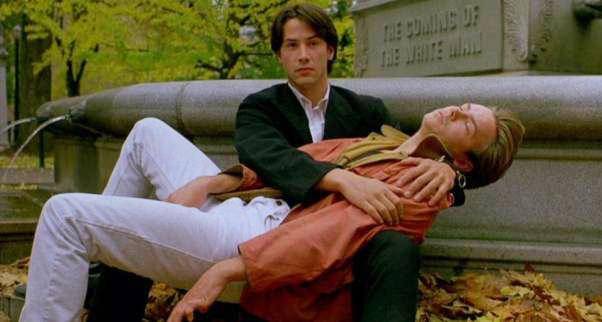 영화 '아이다호' 속 키아누 리브스(왼쪽)와 리버 피닉스. 다음영화 캡처