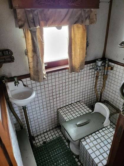 대통령 전용객차 화장실. [강갑생 기자]