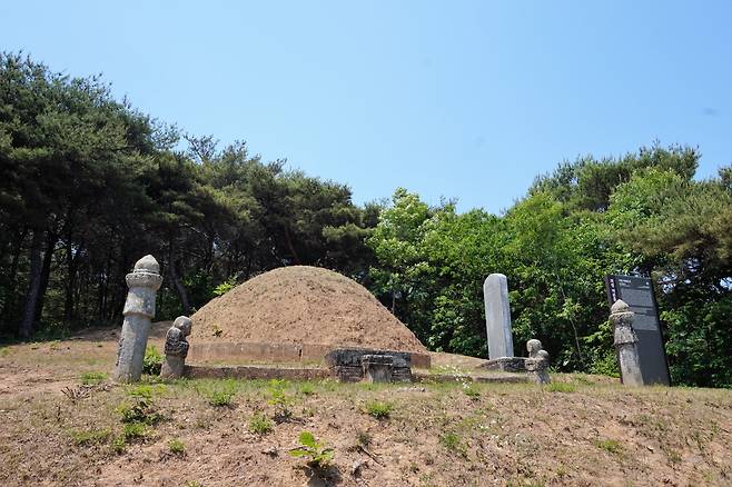 이운룡 장군 무덤. 당초 청도에 있던 것을 1630년(인조 8) 의령 지정면 오천리로 옮겼다. [서동철 논설위원]