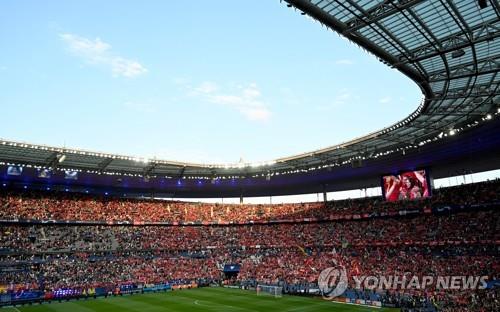 2021-2022 유럽축구연맹(UEFA) 챔피언스리그(UCL) 결승전이 열린 스타드 드 프랑스 [EPA=연합뉴스 자료사진. 재판매 및 DB 금지]