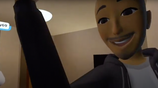 메타버스 플랫폼 호라이즌 월드에서 한 이용자가 여성 아바타를 성폭행하고 있는 모습. 섬 오브 어스 제공